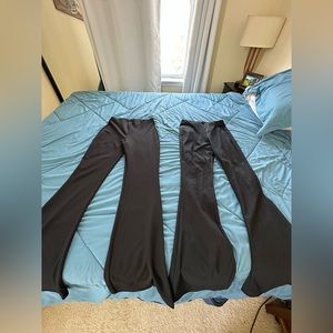 Bundle High-waisted flare slacks